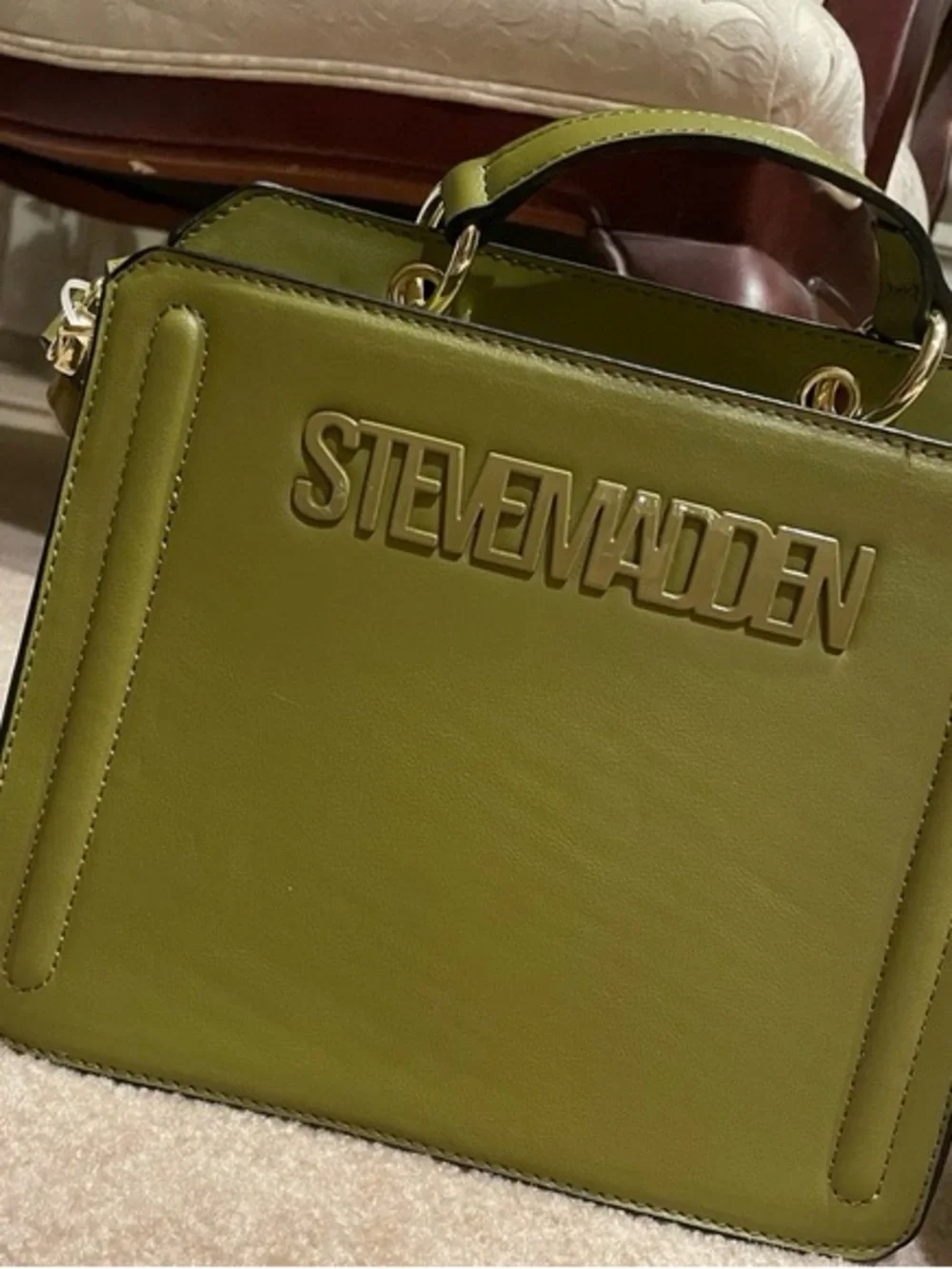 Steve Madden Bevelyn Sage Green Crossbody Bag